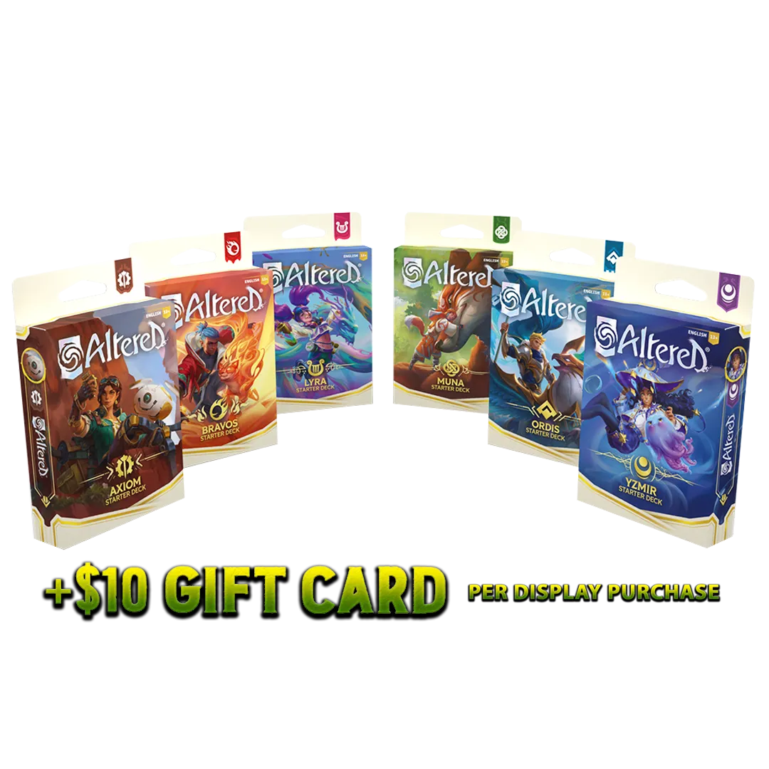 altered beyond the gates booster box Altered Beyond the Gates Starter Deck Mix Display