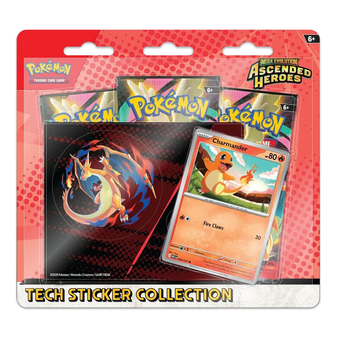 pokemon sticker card Mega Evolution: Ascended Heroes Tech Sticker Collection