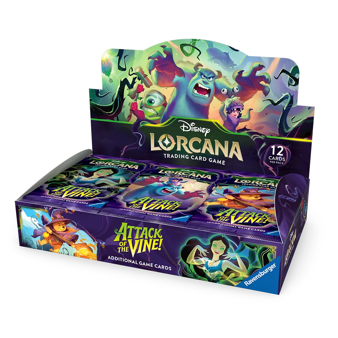 box of lorcana cards Disney Lorcana: Attack of the Vine! Booster Box