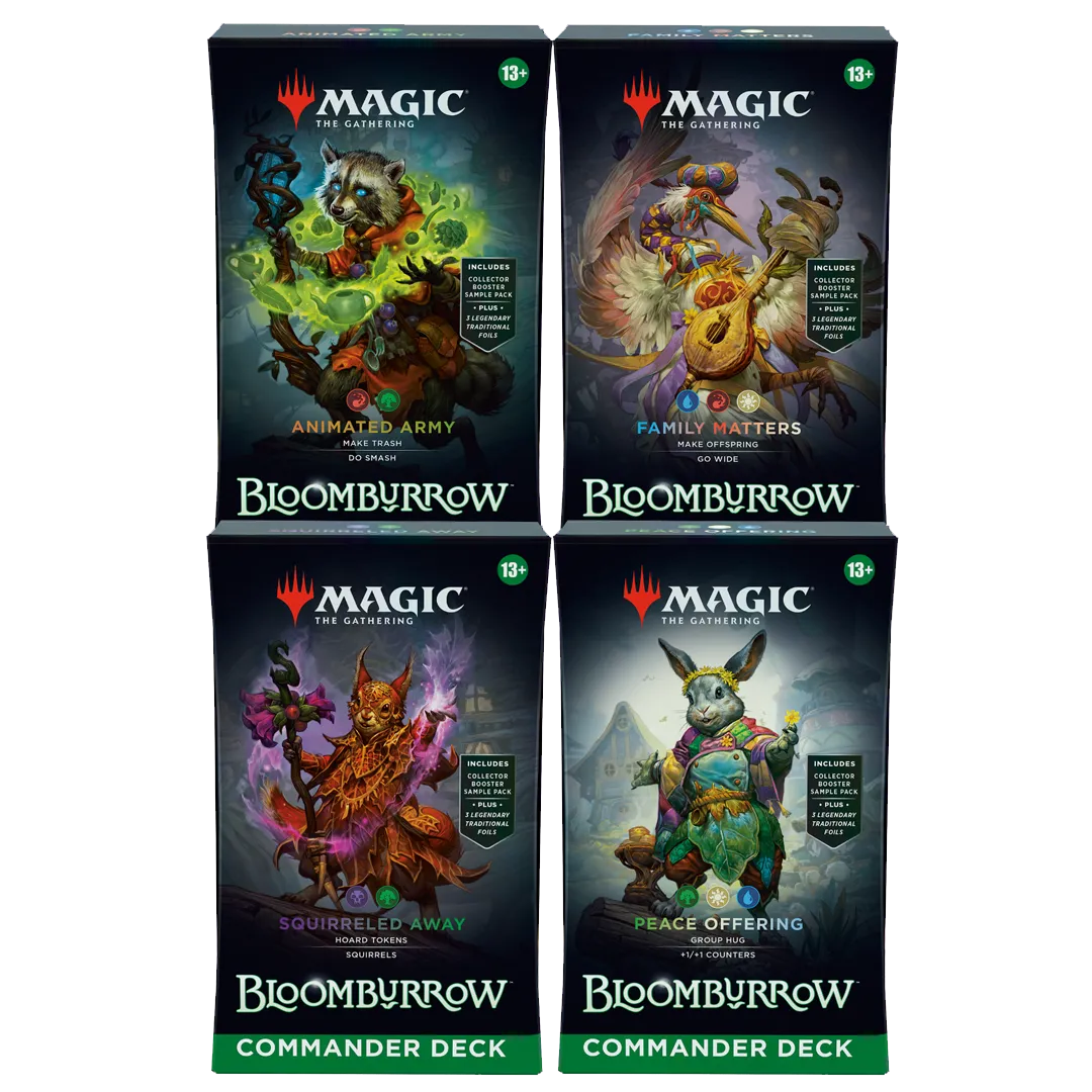 bloomburrow commander decks mtg Bloomburrow Commander Decklists