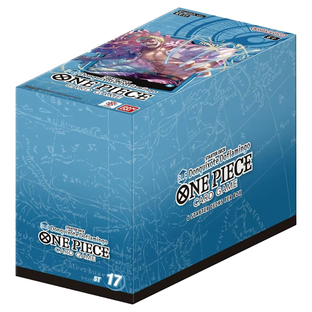 one piece tcg blue donquixote doflamingo starter deck One Piece ST-17 Blue Donquixote Doflamingo Japanese Starter Deck Japan2UK