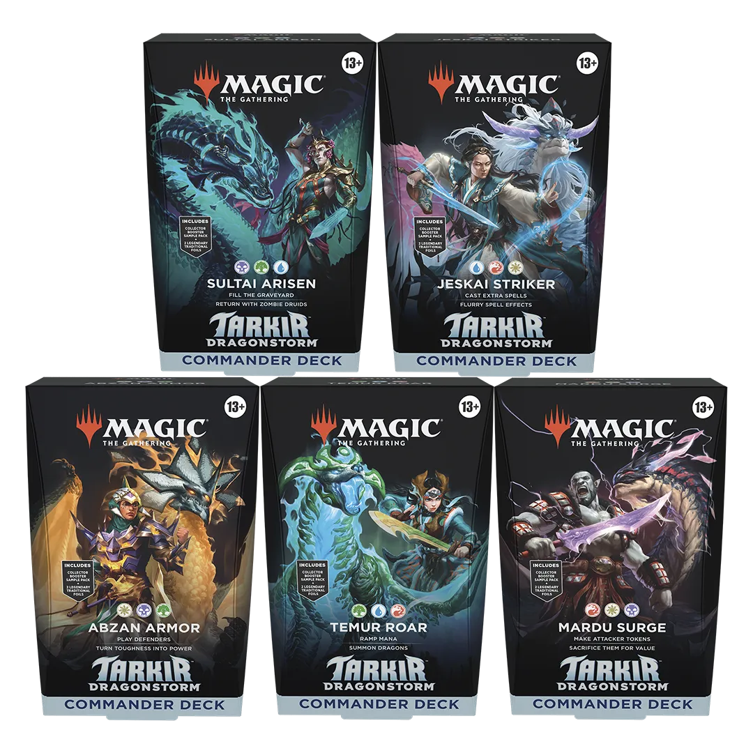 Tarkir Dragonstorm Magic The Gathering Commander Decks - Set of 5 Tarkir Dragonstorm Magic The Gathering Commander Decks - Set of 5