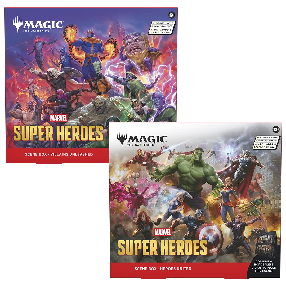 heroes and villains booster box Marvel Super Heroes