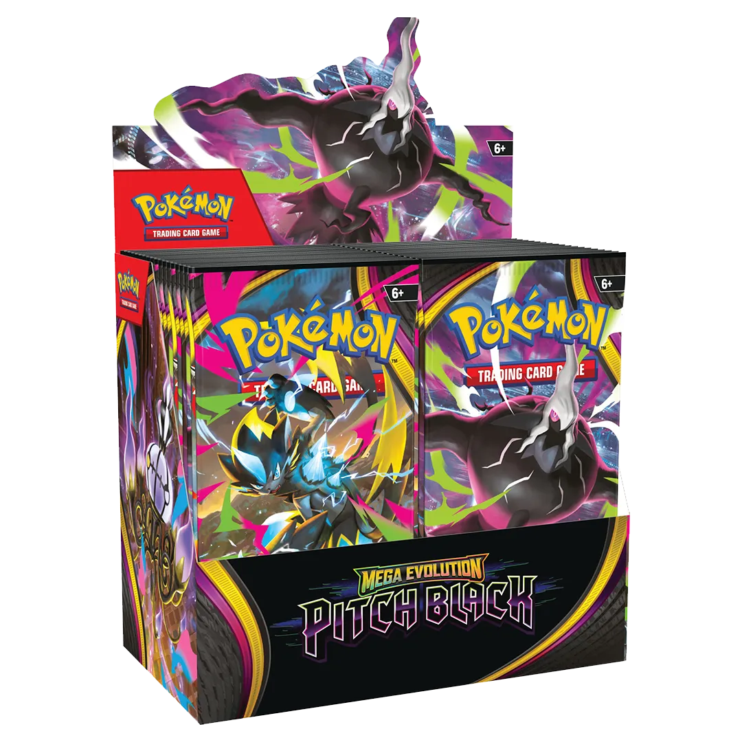 booster box mega Pokmon Trading Card Game packs. This Item Cannot Be Returned. Mega Evolution expansion Pokemon Mega Pitch Black Booster