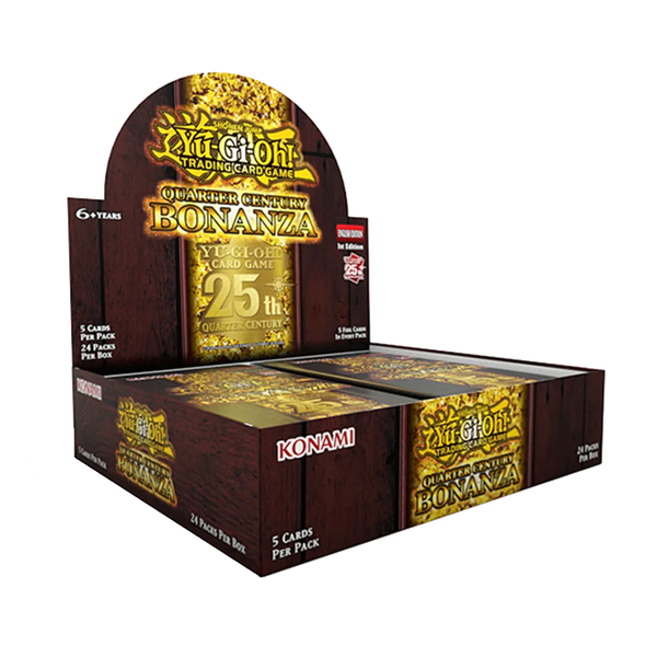 Quarter Century Bonanza Booster Box Display