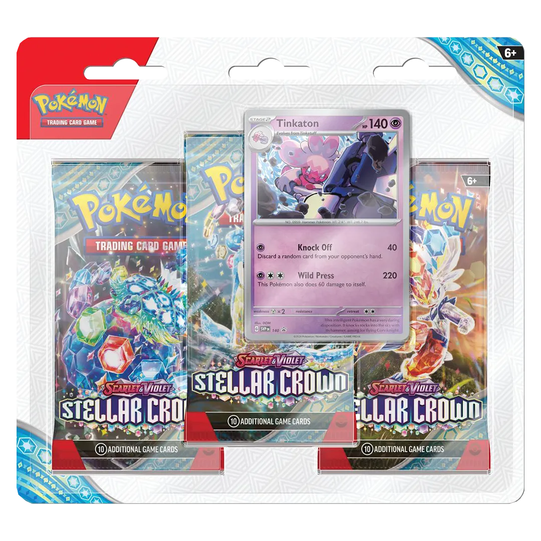 Scarlet & Violet: Stellar Crown- 3 Pack Blister [Tinkaton]