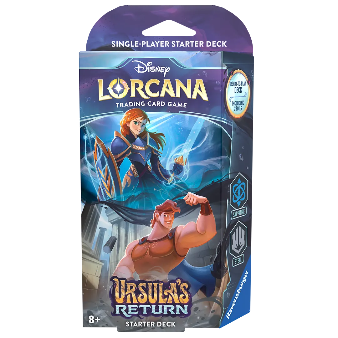lorcana ursula's return top cards Disney Lorcana Starter Deck Sapphire & Steel (Ursula's Return)