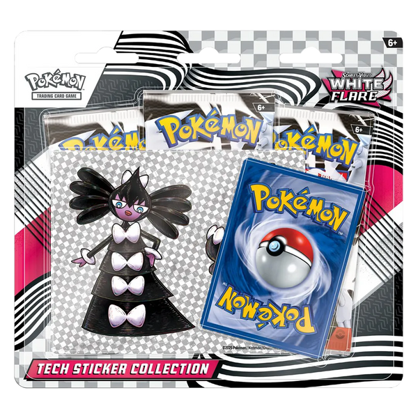 White Flare Tech Sticker Collection