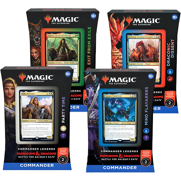 Commander Legends: Battle for Baldur's Gate Commander Deck Display (Se Commander Legends: Battle for Baldur's Gate Commander Deck Display (Se