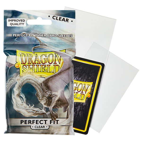 Dragon Shield Game Sleeves Perfect Fit Inner Sleeves 100Ct Pack Dragon Shield Game Sleeves Perfect Fit Inner Sleeves 100Ct Pack
