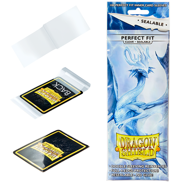 Dragon Shield Perfect Fit Sealable Sleeves - Smoke Dragon Shield Perfect Fit Sealable Sleeves - Smoke