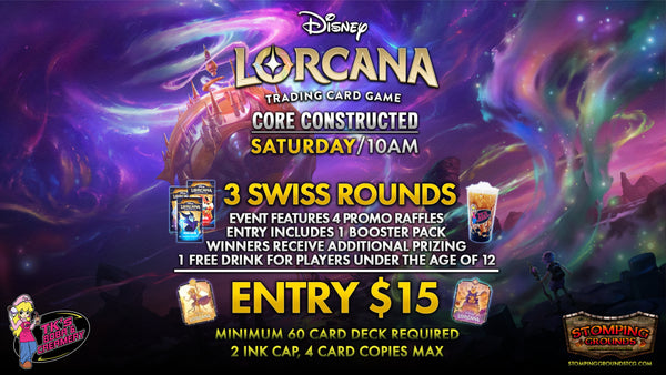Disney Lorcana: Core Constructed Event Entry (Hosted @ TK's Boba & Creamery)