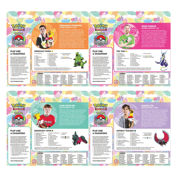 [PREORDER] 2024 World Championship Decks [Set of 4]