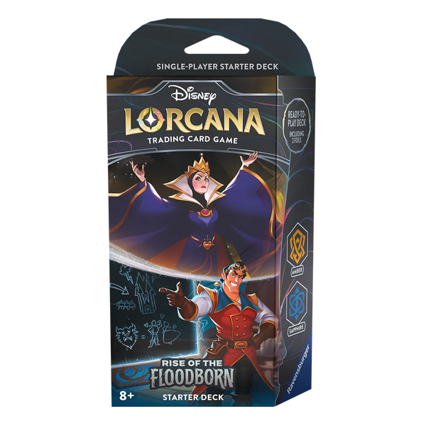 Disney Lorcana: Rise of the Floodborn Starter Deck [Amber & Sapphire]