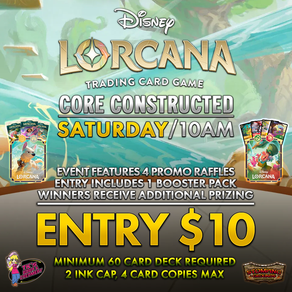 Disney Lorcana: Core Constructed Event Entry (Hosted @ TK's Boba & Creamery)