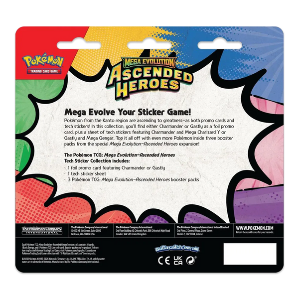 Pokemon - Mega Evolution: Ascended Heroes (Charmander) Tech Sticker Collection