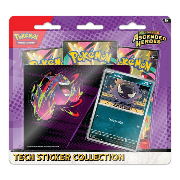 pokemon card gastly Mega Evolution: Ascended Heroes Tech Sticker Collection