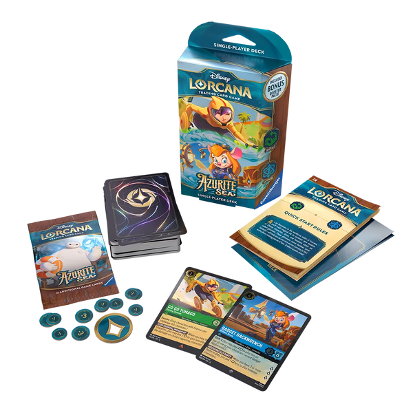 lorcana azurite starter deck Disney Lorcana Azurite Sea Emerald and Sapphire Starter Deck