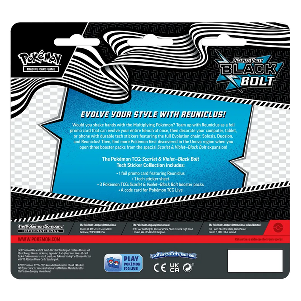 [PREORDER] Black Bolt Tech Sticker Collection