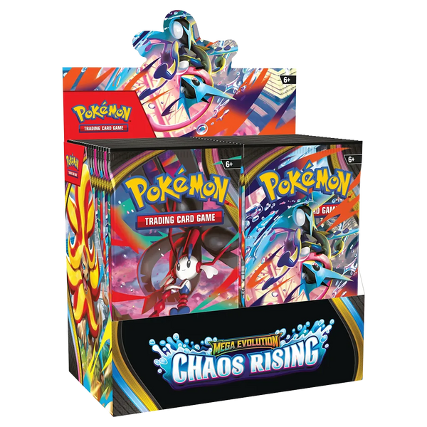 Mega Evolution: Chaos Rising - Booster Box Display