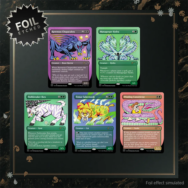 Secret Lair Drop - Crocodile Jackson's Monstrous Menagerie [Foil-Etched Edition]