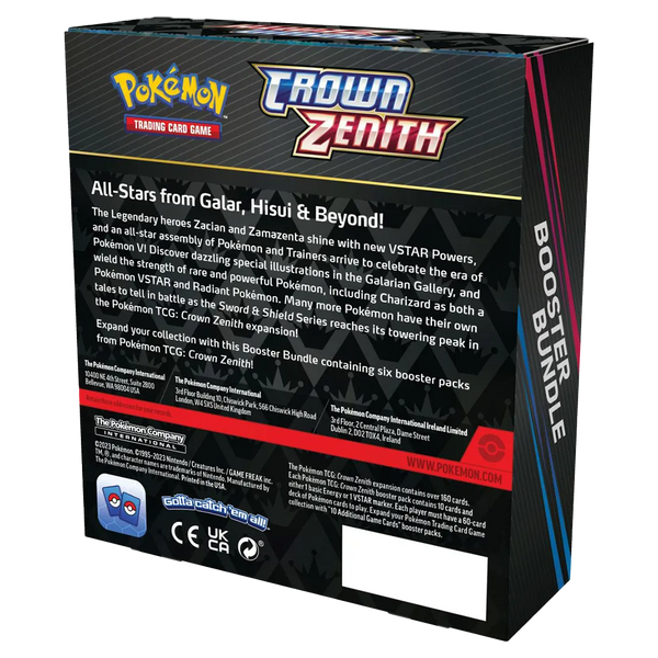 Sword & Shield: Crown Zenith - Booster Bundle Sword & Shield: Crown Zenith - Booster Bundle