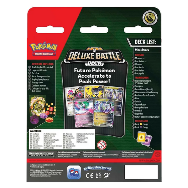 pokmon ex battle deck card list Pokemon Miraidon ex Battle Deck 60 Cards Pokemon USA