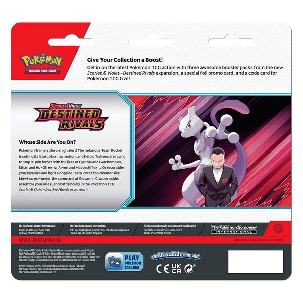 [PREORDER] Destined Rivals 3 Pack Blister [Zebstrika]