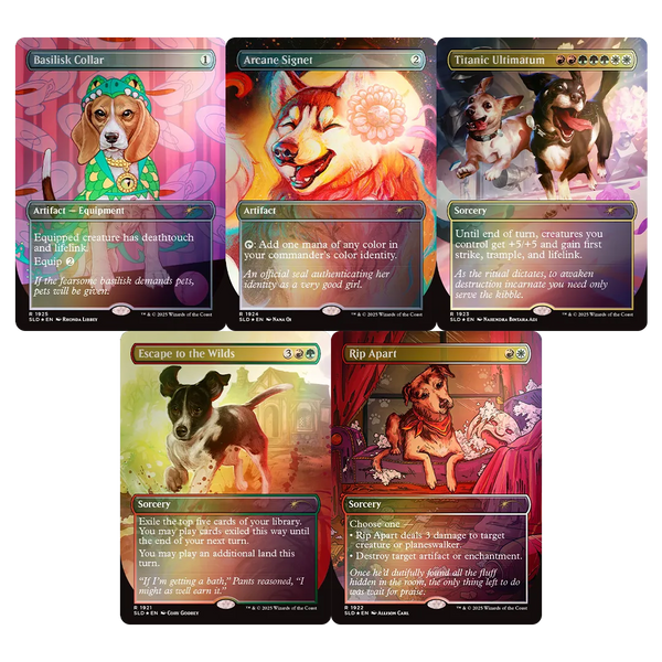 Secret Lair Drop - Dogs Are Better Than Cats [Rainbow Foil Edition]