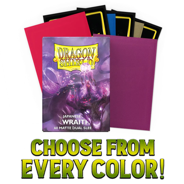 Dragon Shield Dual Matte Mini Japanese Card Sleeves - Fury, 60 Count, For 59x86mm Cards