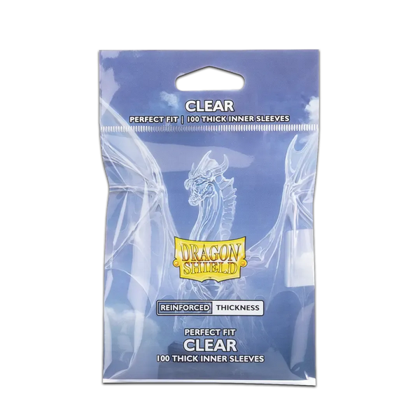 Dragon Shield Game Sleeves Reinforced Thickness Perfect Fit Inner Sleeves 100Ct Pack
