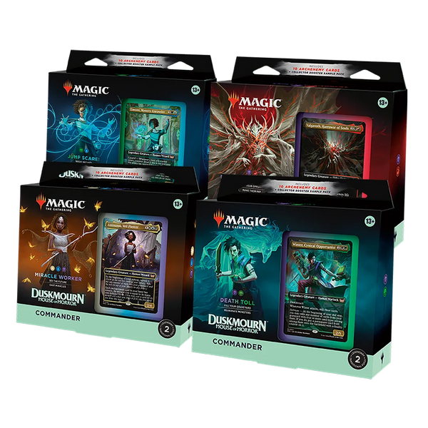 mtg death toll commander deck Mtg Commander Deck Magic: The Gathering Duskmourn Commander Deck Bundle Miracle Worker & Death Toll (New/Sealed) Endless Punishment Precon