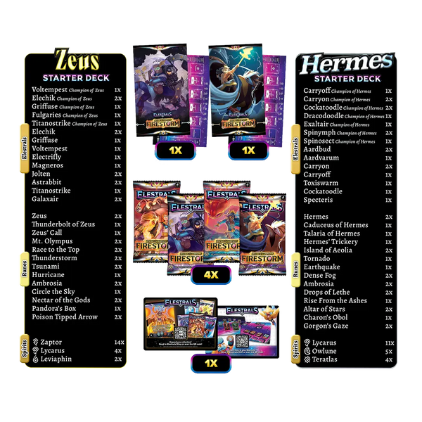 [PREORDER] Elestrals: Firestorm - Double Starter Deck Bundle [Hermes vs. Zeus]