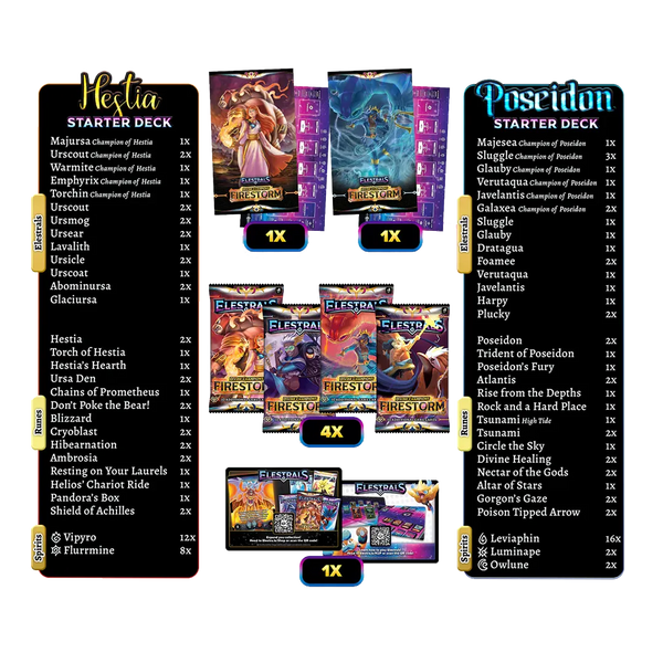 [PREORDER] Elestrals: Firestorm - Double Starter Deck Bundle [Hestia vs. Poseidon]