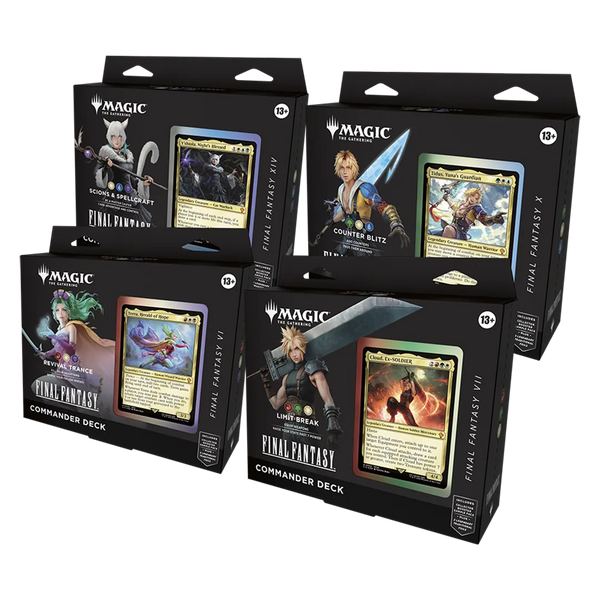 Magic The Gathering Final Fantasy Commander Deck German 4 Pack Magic The Gathering Final Fantasy Commander Deck German 4 Pack