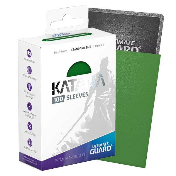Ultimate Guard Green Katana Sleeves