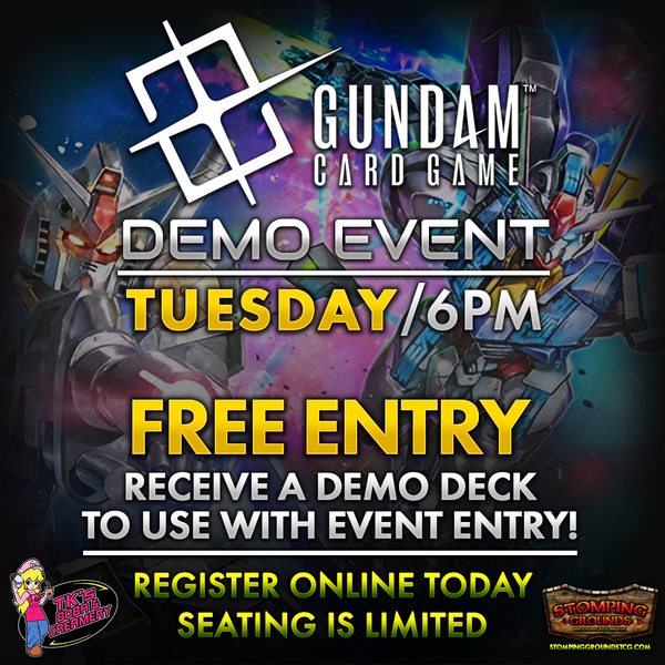 Gundam Card Game: Demo Deck Event (Hosted at TK's Boba & Creamery)