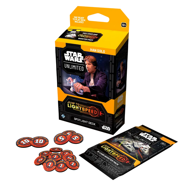 jump to lightspeed booster box Lightspeed: Pack 1 Hyperspace/Showcase leader card Star Wars: Unlimited - Jump