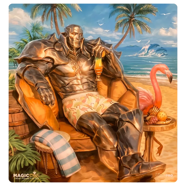 MagicCon Chicago 2025 Ultra Pro Exclusive Playmat for Magic: The Gathering - Karn Liberated (Beach-ed)
