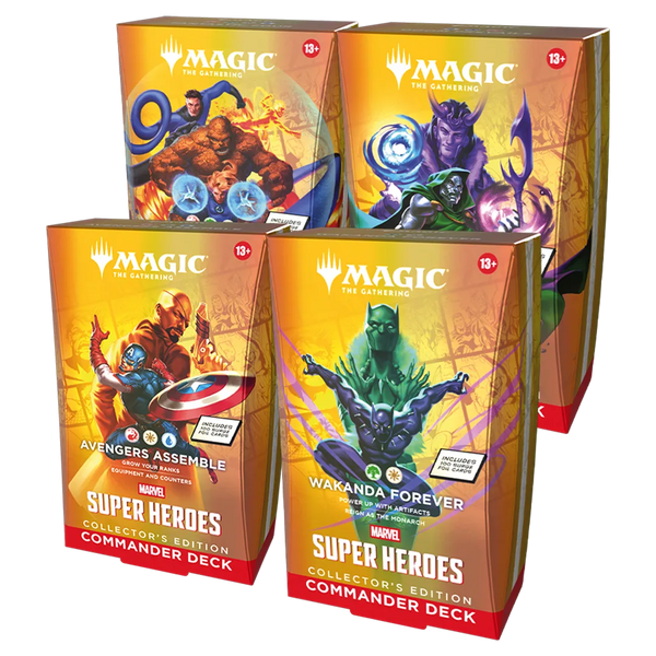 [PREORDER] Magic: The Gathering - Marvel Super Heroes Collector's Edition Commander Decks [Set of 4][WOTC Nationwide Delay]