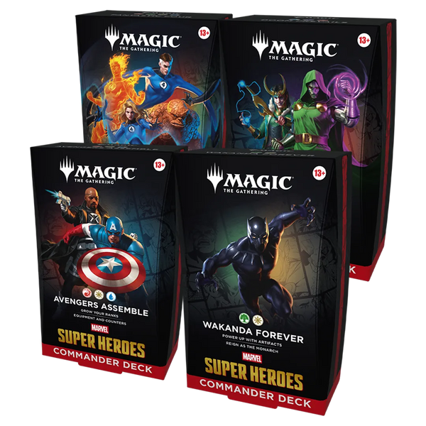 [PREORDER] Magic: The Gathering - Marvel Super Heroes Commander Decks [Set of 4]
