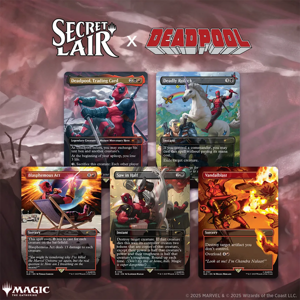 mtg deadpool trading card deck Secret Lair Drop