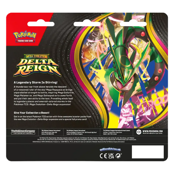 [PREORDER] Mega Evolution: Delta Reign 3-Pack Blister [Seel]