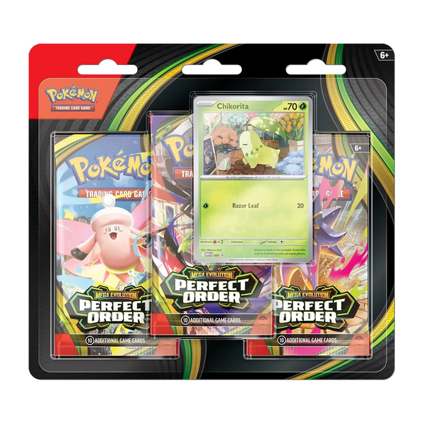 [PREORDER] Mega Evolution: Perfect Order - 3-Pack Blister