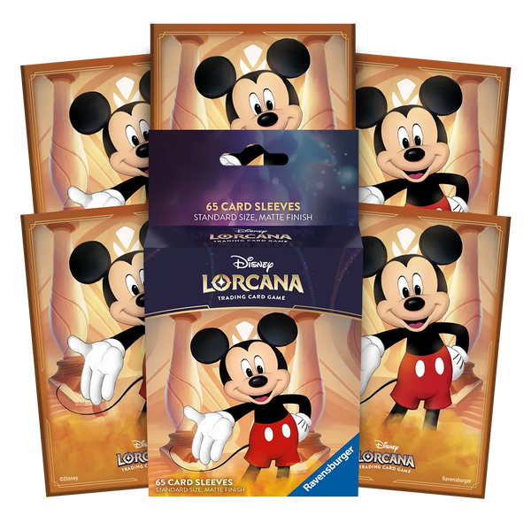 Disney Lorcana - Mickey Mouse Sleeves 65 Card Sleeves and 80-card deck box