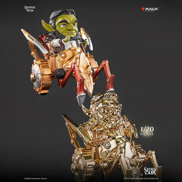 Two fantasy figurines on a dark background with 'Magic' branding.