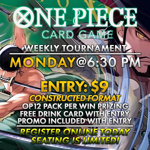 One Piece TCG: Weekly Event (Hosted @TK's Boba & Creamery)