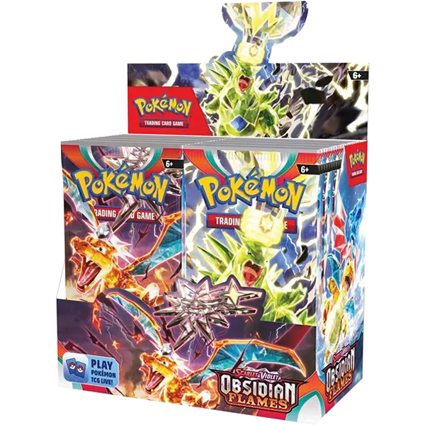 Scarlet and Violet: Obsidian Flames - Booster Box Display