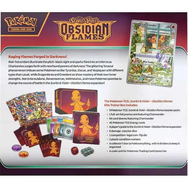 Scarlet and Violet: Obsidian Flames - Elite Trainer Box Scarlet and Violet: Obsidian Flames - Elite Trainer Box