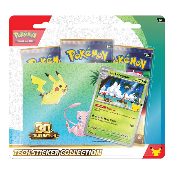 [PREORDER] 30th Celebration - Alolan Exeggutor & Lucario Tech Sticker Collection [Set of 2]